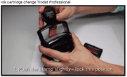 Trodat Professional Ink cartridge change