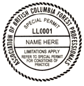 LL0001 RUBBER STAMP - Limited Licensee Rubber Stamp