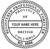 Registered Professional Forester Rubber Stamp