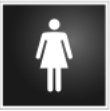 4x4 Female Washroom Sign