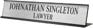 210DSB - 2 x 10 Sign with Black Desk Holder