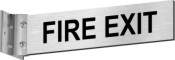 2 x 8 Corridor Sign with Silver Wall Mount