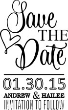 WEDDING0006 - Save The Date Stamp #3