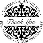 WEDDING0001 - Thank You Wedding Stamp #1